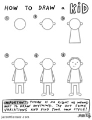 how to draw a kid